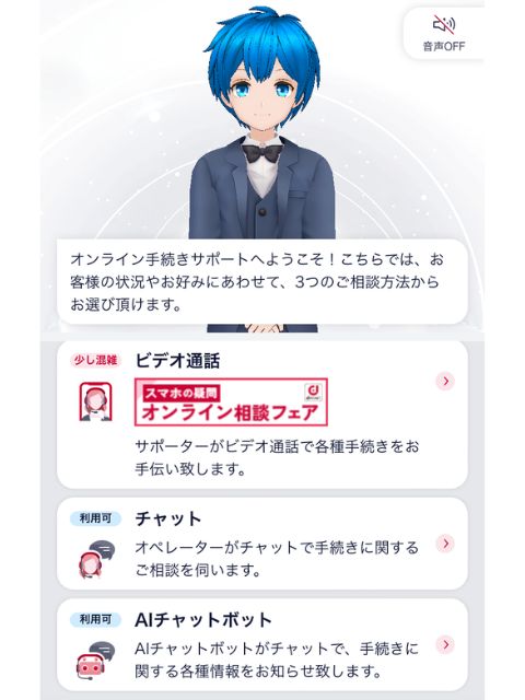 ahamoオンラインお手続きサポート