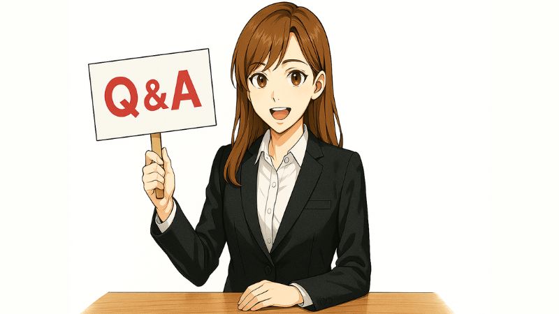 NURO光のQandAを解説する女性