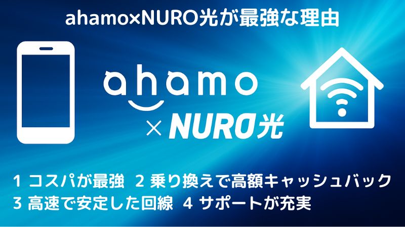 ahamo×NURO光が最強な理由