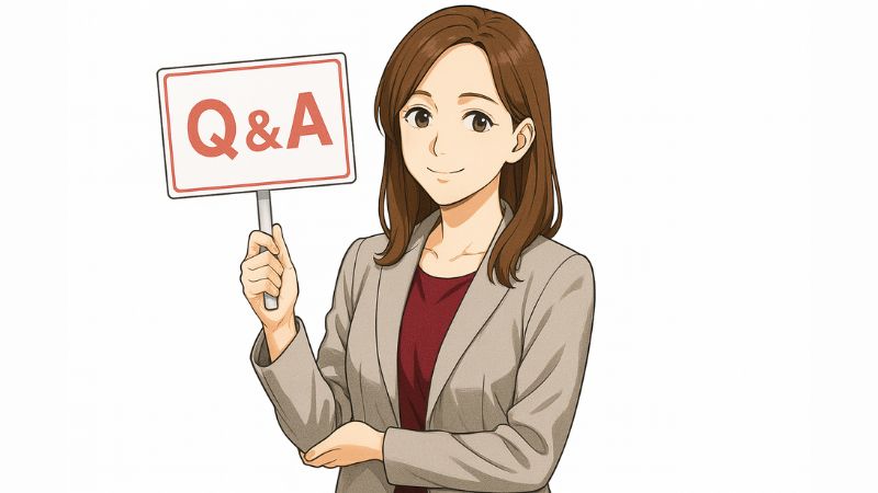 dヘルスケアのよくある質問に答える女性