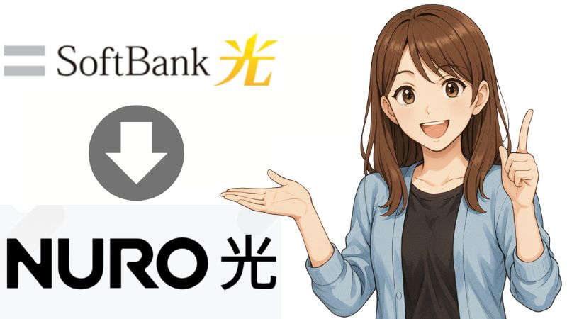 ソフトバンク光からNURO光へ乗り換え
