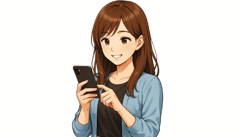 スマホでソフトバンク光からNURO光へ乗り換えする女性