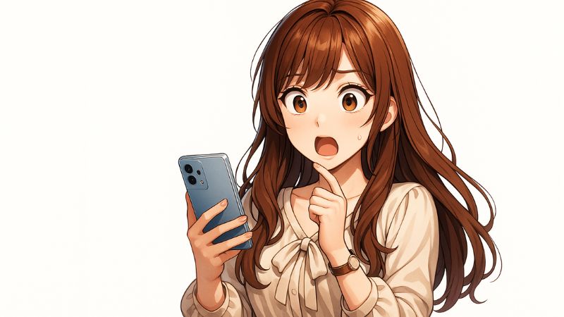 UQmobileの料金が急に高くなって驚く女性