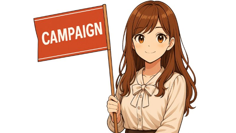 ahamoとワイモバイルのキャンペーンを比較する女性