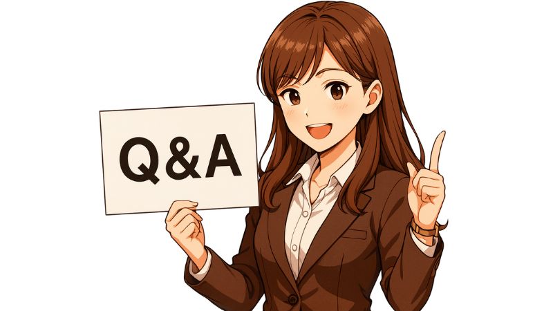 よくある質問に答える女性