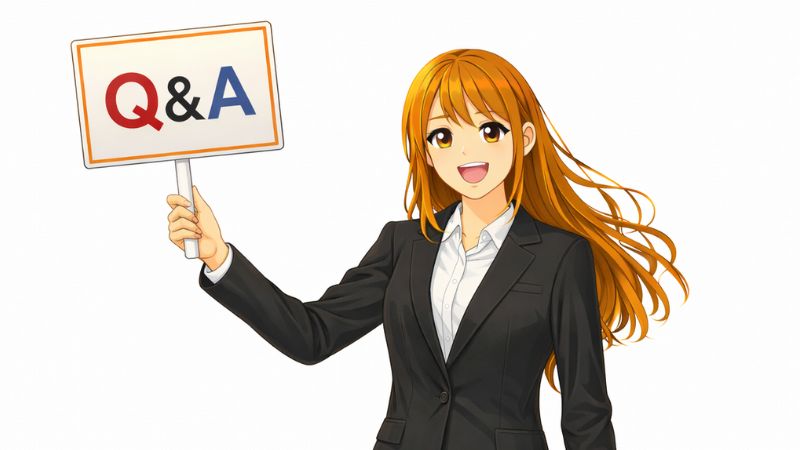 dカード PLATINUMのよくある質問に答える女性