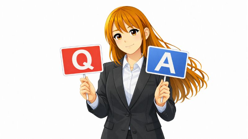 dカード GOLD Uとdカード GOLDの比較でよくある質問に答える女性