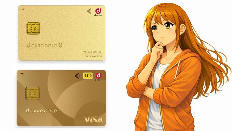 dカード GOLD Uとdカード GOLDのどっちがおトクか考えている女性