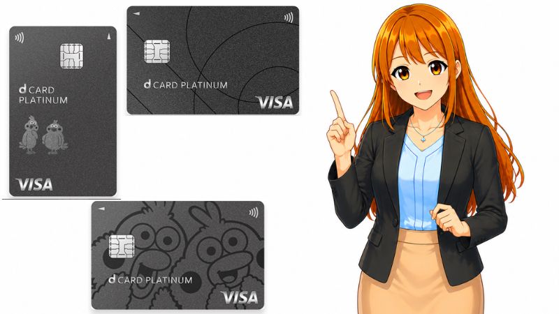 dカード PLATINUMに申し込むべきかを説明する女性